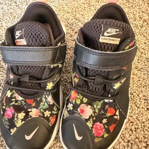 Nike Kids Black Floral Sneakers